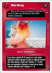 Star Wars CCG Walker Barrage - Hoth WB - Imagen 1 de 2