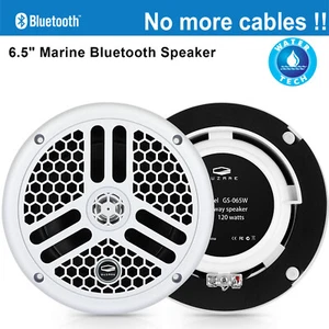 Marine Bluetooth Audio Speakers Waterproof Outdoor Wireless Stereo Speakers - Picture 1 of 6