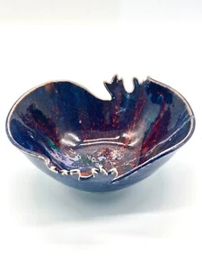 Signed Korczynski Ceramic Bowl with Cut Edge - Picture 1 of 6