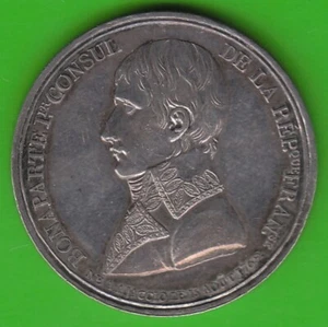 France Silver Medal 1800 Appointment Napoleon Consul Rare nswleipzig - Picture 1 of 2