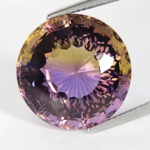 19.50Cts Excellent Quality Natural Ametrine Round Magic Cut Loose Gem - Picture 1 of 7