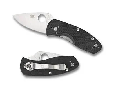 Spyderco Ambitious Pocket Knife G10 handle Plain Edge C148GP