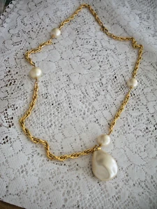 Kenneth J Lane Pearl drop necklace - Picture 1 of 2