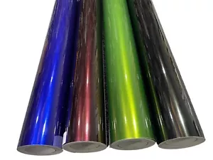 Car Vinyl Wrap PET GlossSatin Metallic Sticker Decal Film Bubble Free wrappingUK - Afbeelding 1 van 48
