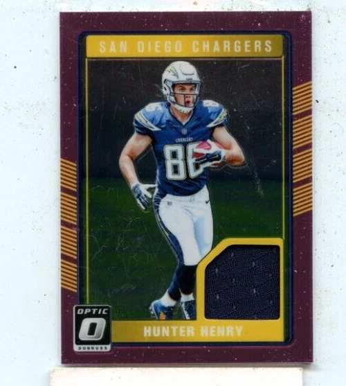 HUNTER HENRY 2016 Panini Donruss Optic Rookie Threads Relic #DRT-HH - Image 1 of 1