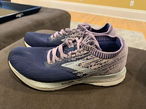 Brooks Womens Ricochet 1202821B575 Navy Blue / Purple Running Shoes Size 8.5 M - Picture 1 of 12