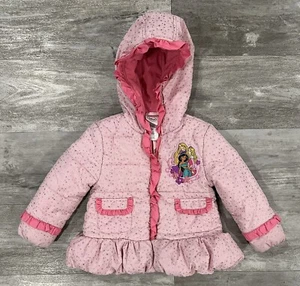 Disney Girls Princess Girls Kids Hooded Full Zip Jacket Size 2 Great Condition - Picture 1 of 8