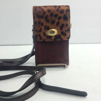 Patricia Nash Rivella Calf Hair Leopard Slim Phone Crossbody - Image 1 of 4
