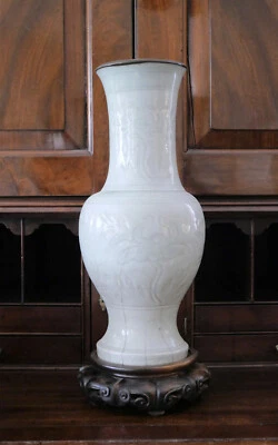 Jarrón chino Longquan Celadon dinastía Ming Foto 1 de 4