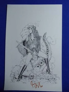 WARRIOR DEMONESS 11X17 PRINT BY JOE VIGIL SIGNED 2004 - Picture 1 of 1