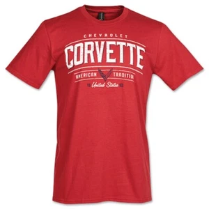 C8 Corvette American Tradition Since 1953 Red T-Shirt - Picture 1 of 2