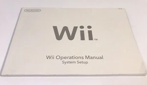 Nintendo Wii Operations Manual System Setup Book Only - Picture 1 of 13