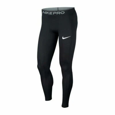 Nike Pro Tights Black Men's Athletics Compression Tight Pants Size M BV5641-010  - Image 1 of 3