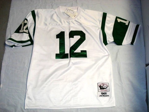 NEW w/ TAGS. #12 N.Y Jets JOE NAMATH JERSEY. Mitchell & Ness NFL Throwback sz 54 Cover
