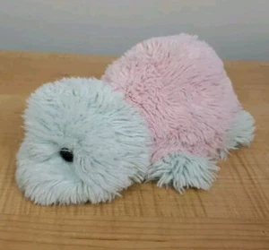 Peluche più morbido del mondo 10" verde menta e rosa tartaruga peluche peluche bambino giocattolo - Foto 1 di 10