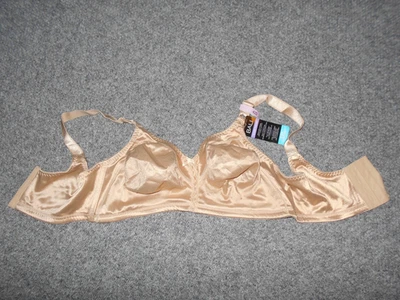 BALI NEW! W/TAGS DF3820 CLASSIC SUPPORT 42D NUDE NYLON COOL COMFORT BRA - Image 1 of 3