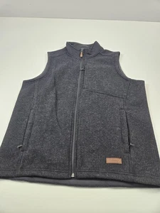 Sherpa Adventure Gear Vest Mens Large Gray Namgyal Wool Fleece Zip Pockets - Picture 1 of 14