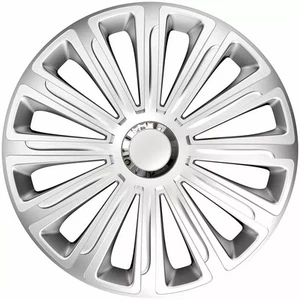 FOR TOYOTA AVENSIS - 15" PREMIUM HUB CAPS WHEEL TRIMS SET OF 4 SILVER - Picture 1 of 3