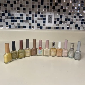 VINTAGE Collection of Sally Hansen 90s & Y2k Nail Polish 12 Sheer Frost Pink Tef - Picture 1 of 6