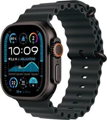 Apple Watch Ultra 2 Black 64GB 49 mm Titangehäuse mit Ocean Band (GSM+ Cellular) - Bild 1 von 4