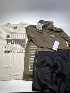 PUMA Kids' Boys 3 Pieces Set Size S (8) Pants, shirt, jacket - Picture 1 of 17