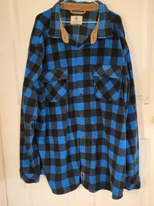 Legendary Whitetails Flannel Shirt Men's 3XT Black Blue Long Sleeve Button Up - Picture 1 of 3