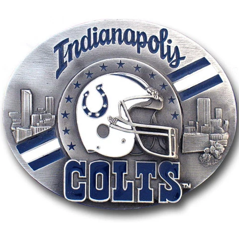 Indianapolis Colts Belt Buckle Pewter Cover