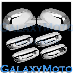 02-09 GMC Envoy espejo cromado + manija de 4 puertas sin cubierta de ojo de cerradura para pasajeros COMBO - Imagen 1 de 1
