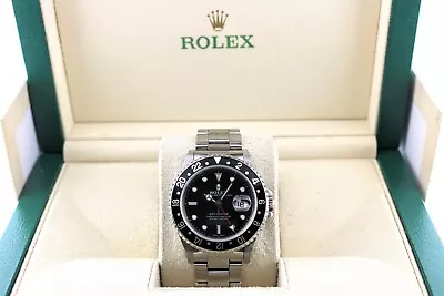 1999 Rolex GMT-Master 16700 Black Dial SS Oyster No Papers 40mm - Image 1 of 4