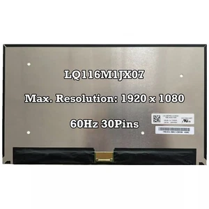 LQ116M1JX07 11.6 LCD Screen Display Panel EDP 30Pin 60Hz FHD 1920×1080 100% sRGB - Picture 1 of 2