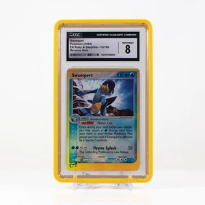 Pokémon Swampert Reverse Holo #13 EX Ruby & Sapphire 2003 - CGC 8 - Picture 1 of 4