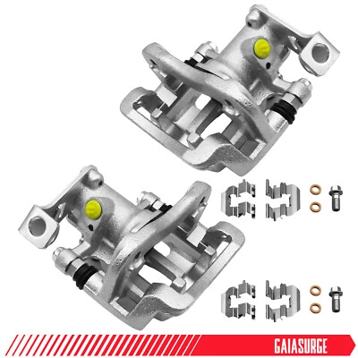Rear Brake Calipers w/ Bracket Pair 2 for 2012-2016 2017 Hyundai Accent 1.6L Foto 1 de 4