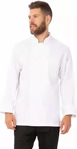 Chef Works Men's Le Mans Chef Coat White WCCW-WHT-XL - Picture 1 of 1