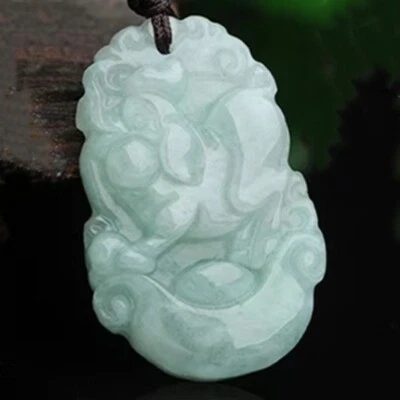 Colgante Cerdo Estilo China Jadeíta Jade Natural Genuino Verde A 诸事顺利 Foto 1 de 4