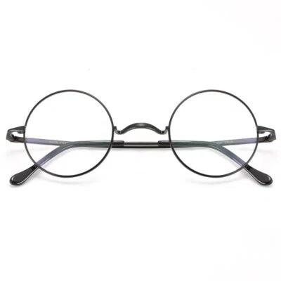 Pure Titanium Vintage Round Small 42 44mm Eyeglass Frames Full Glasses Rx able - Image 1 of 4