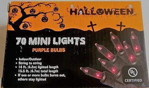 HALLOWEEN 70 MINI LIGHTS 14 Ft Lighted Length /String to String - Picture 1 of 1