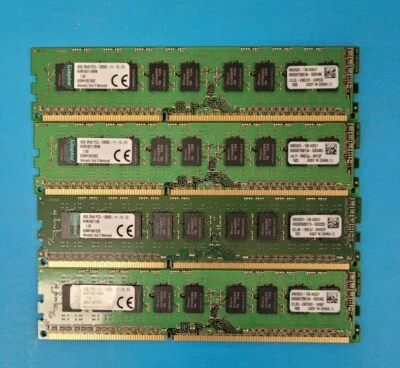 4x 8GB 32GB DDR3 ECC UNBUFFER UDIMM RAM PC3-10600E PC3L-10600E DELL R210II R220 - Image 1 of 3
