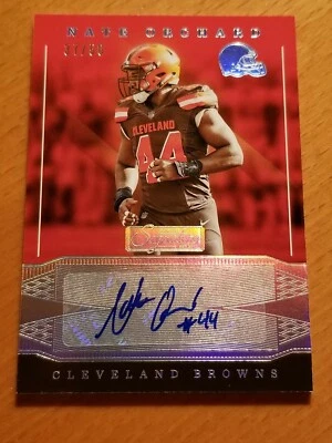 2016 Donruss Signature Series Holo Silver #11 Nate Orchard Browns #'d 37/50 - Image 1 of 2