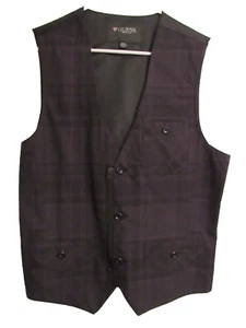 GUESS VEST TOP MENS size M BLACK CHARCOAL 100% COTTON STUNNING - Picture 1 of 8
