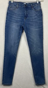 Old Navy Jeans Rockstar Super Skinny High Rise Denim 10 LONG Actual 31x30 - Picture 1 of 7
