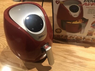 Freidora de aire eléctrica TRISTAR PRODUCTS 3,4 Qt Xl roja, caja y manual Foto 1 de 4