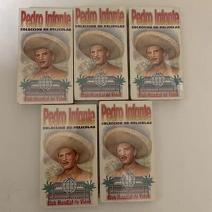 Pedro Infante, Lot of 5 Different VHS Vintage Movies NEW - Picture 1 of 2