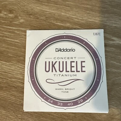 D'Addario EJ87C Titanium Ukulele Strings, Concert - Image 1 of 2