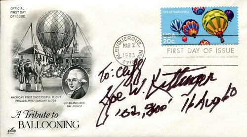 Joseph Joe Kittinger Project Excelsior Air Force Skydive POW Signed ...