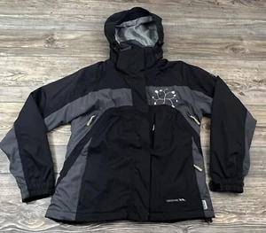 TRESSPASS "LANDY" Coldheat Youth Girls Winter Ski Jacket Black/Grey Size Large - Picture 1 of 24