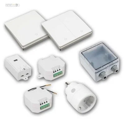 Funkschalter System batterielos KINETIC, Funk-Wand-schalter & Funk-Empfänger - Bild 1 von 4