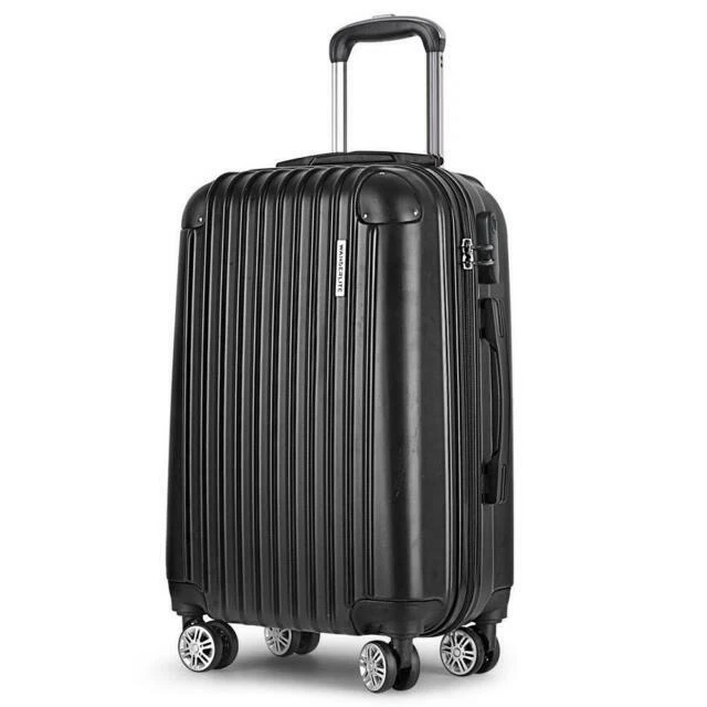Wanderlite 24inch Lightweight Hard Case Luggage - Black