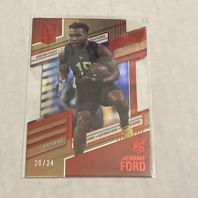 2022 Elite Jerome Ford Rookie Aspirations Die-Cut #20/24 - Image 1 of 2