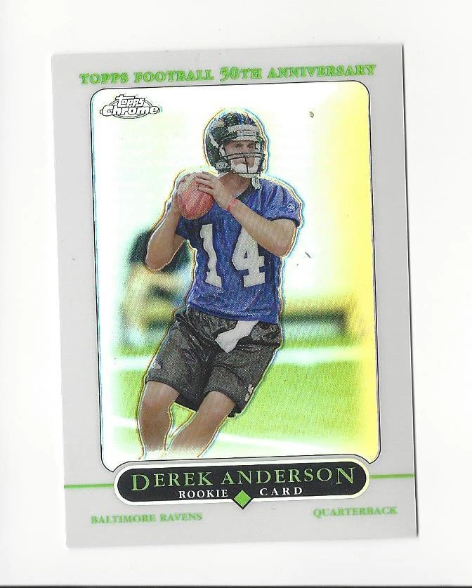 2005 Topps Chrome Refractor #234 Derek Anderson RC Rookie Ravens - Image 1 of 1