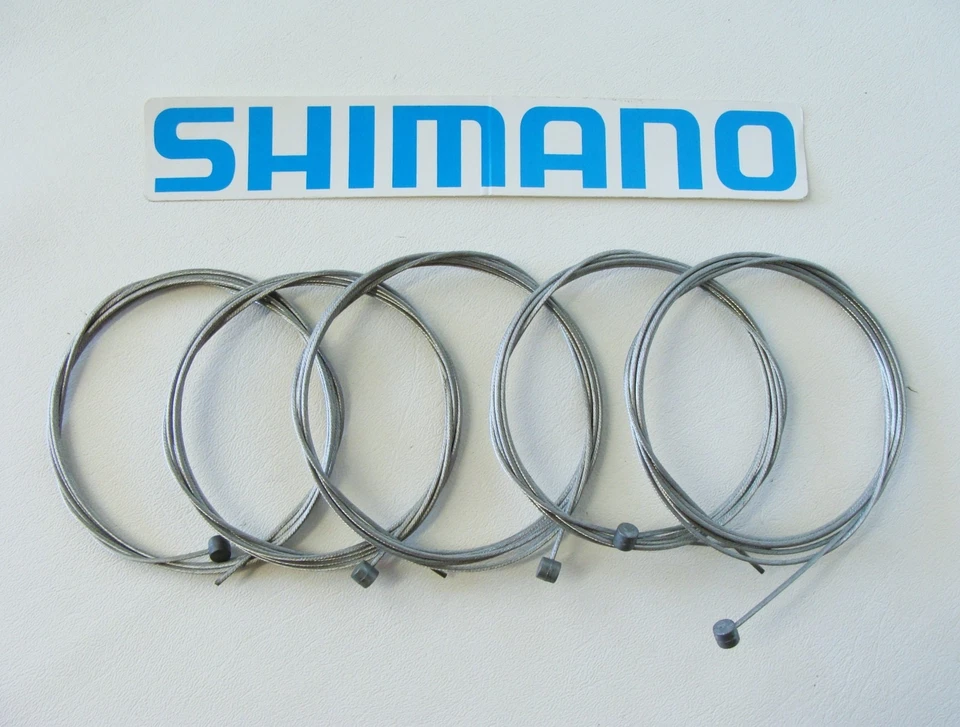 ~ Five (5) New Genuine Shimano MTB Brake Cables 1.6mm x 1700mm Vintage 90's ~ - Image 1 of 4